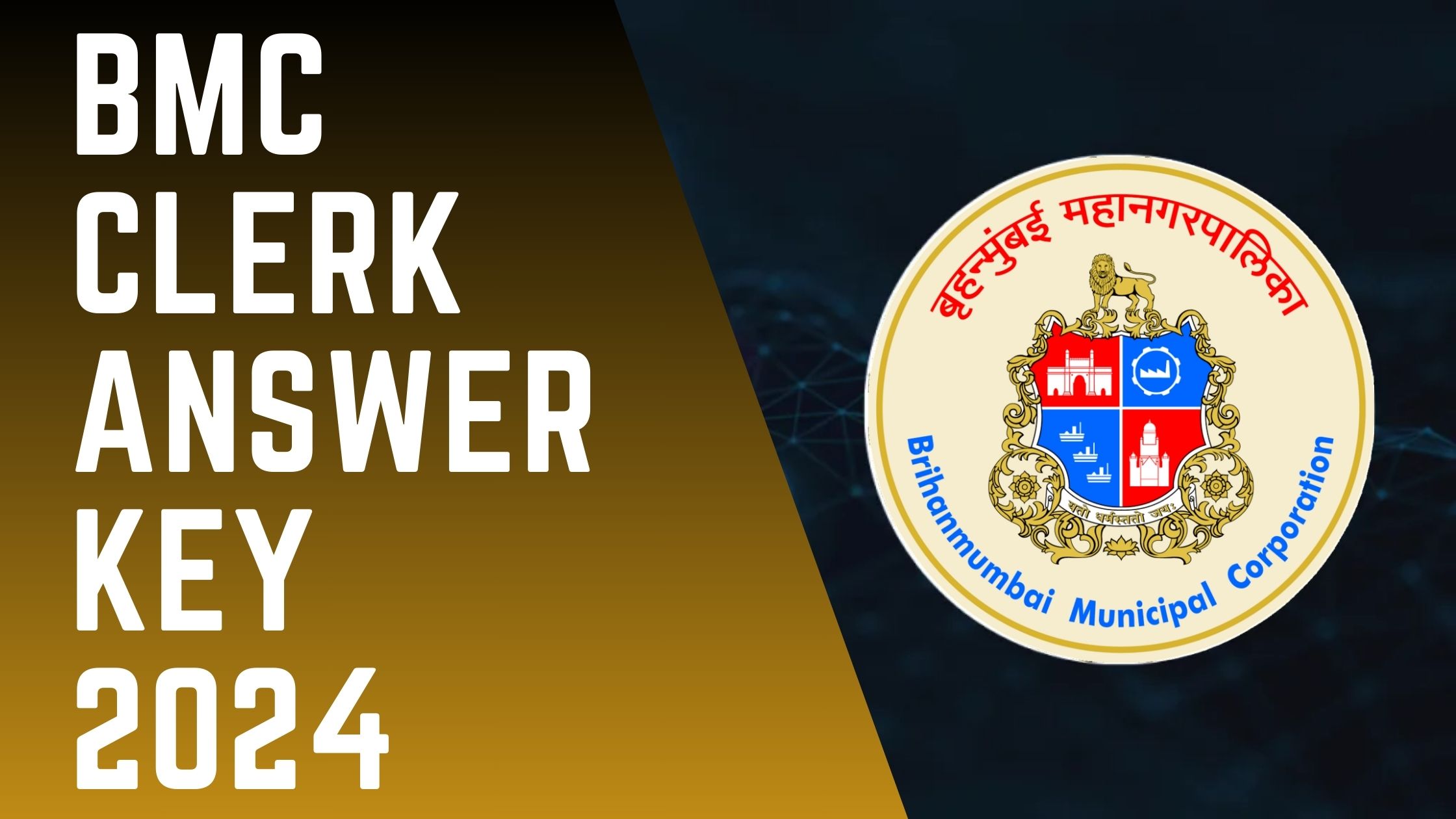 BMC Clerk Answer Key 2024