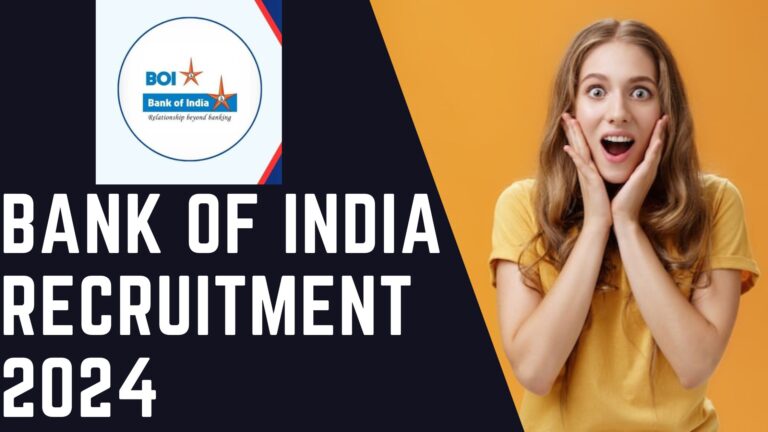 Bank of India Recruitment 2024