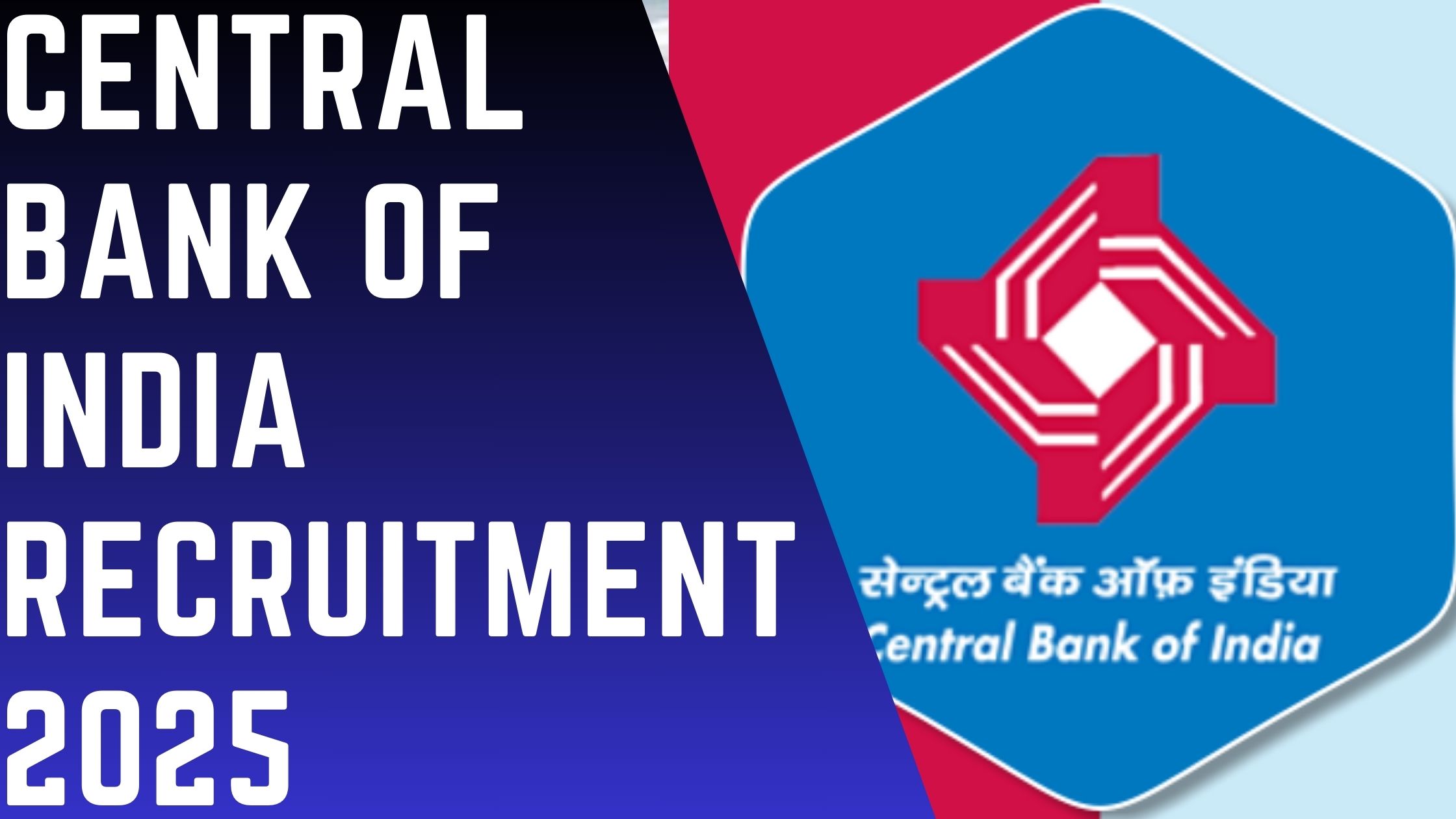 Central Bank of India Recruitment 2025