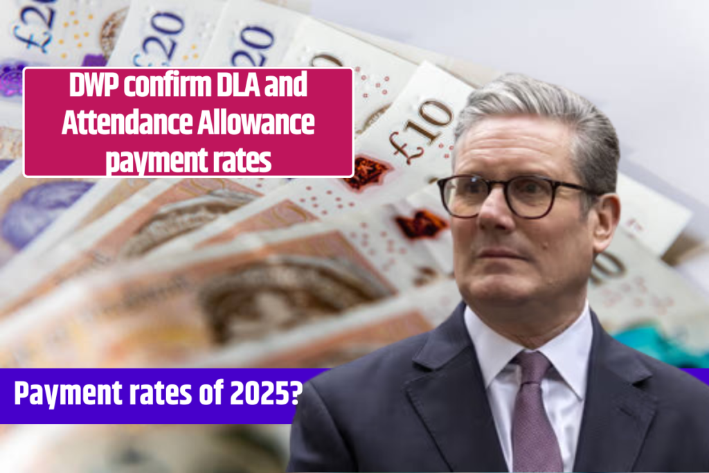 DWP confirm DLA and Attendance Allowance payment rates for 2025