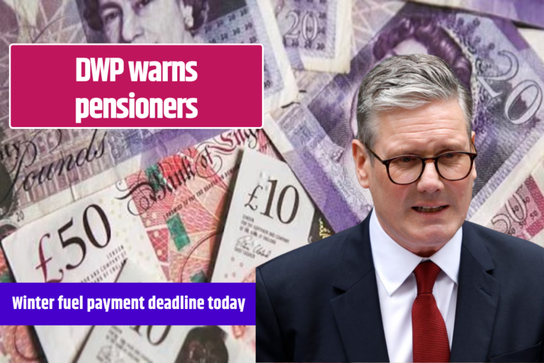 DWP warns pensioners not to miss key winter fuel payment deadline today