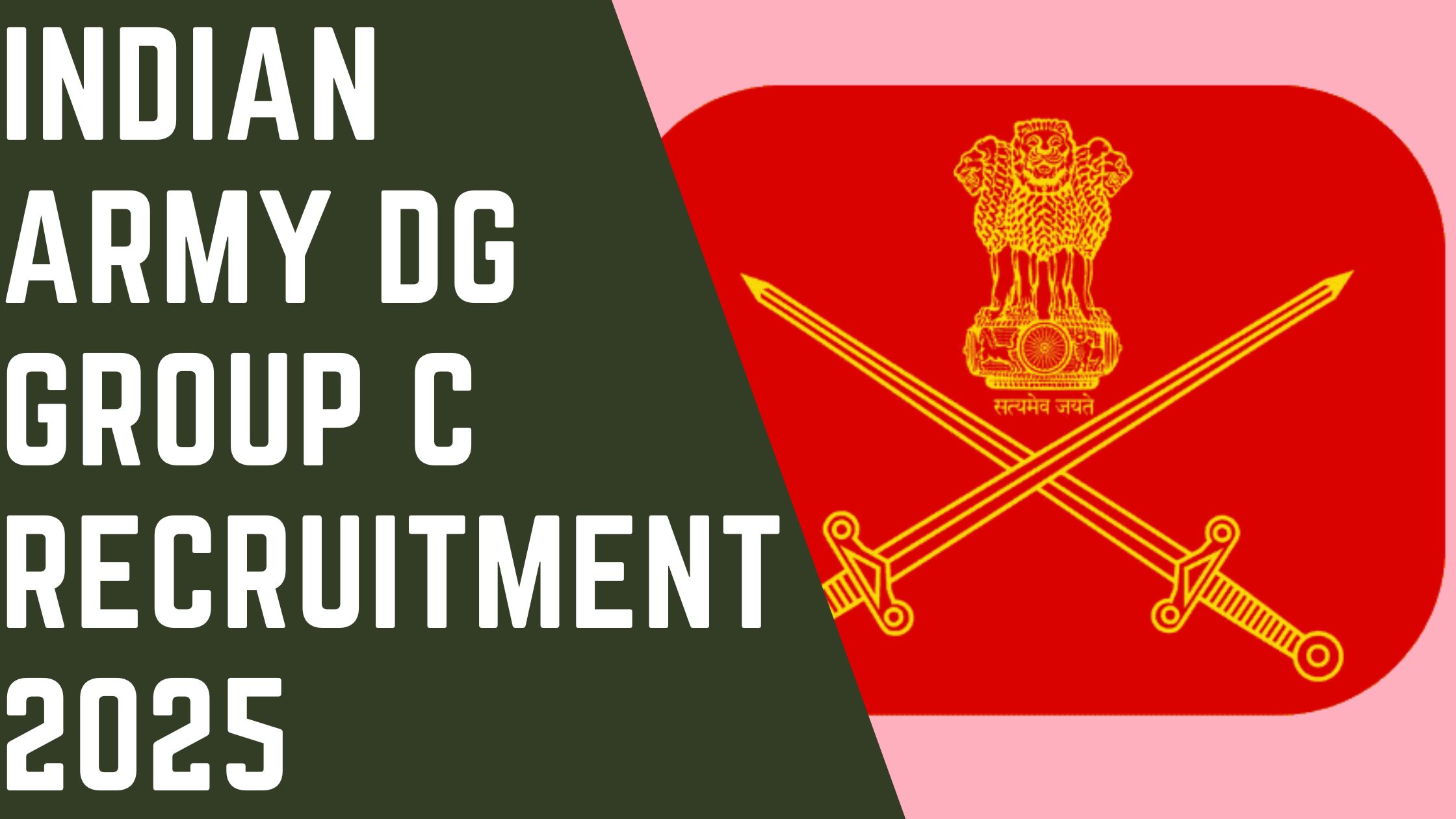 Indian Army DG Group C Recruitment 2025