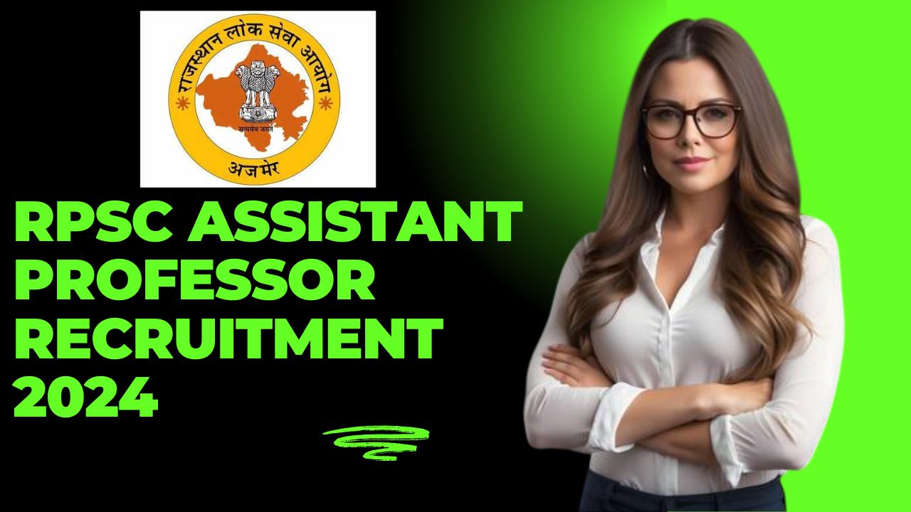 RPSC Assistant Professor Recruitment 2024