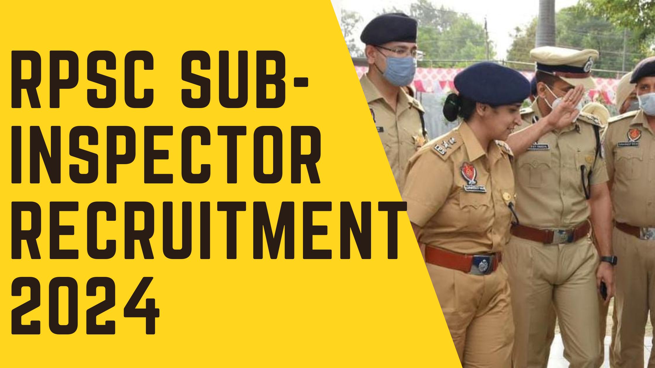 RPSC SI Recruitment 2024