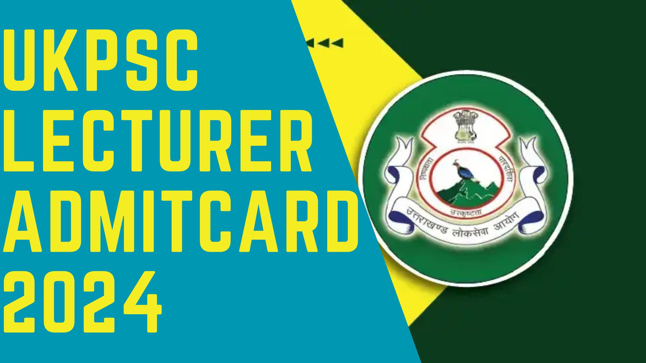 UKPSC Lecturer Admit Card 2024