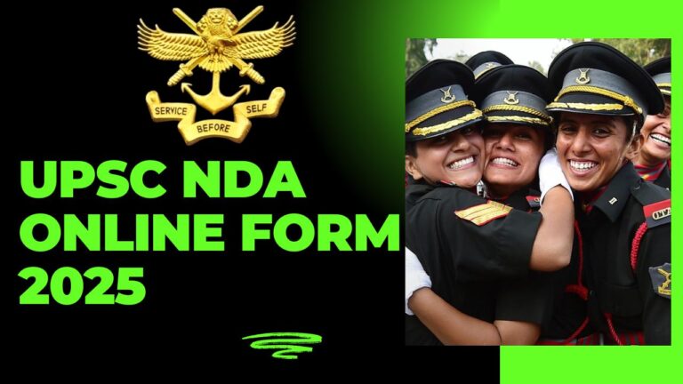 UPSC NDA Online Form 2025