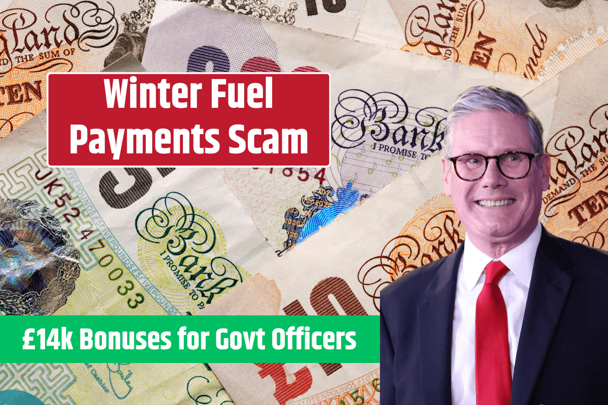 £14k Bonuses for Govt Officers, £0 for Pensioners - Winter Fuel Payments Scam